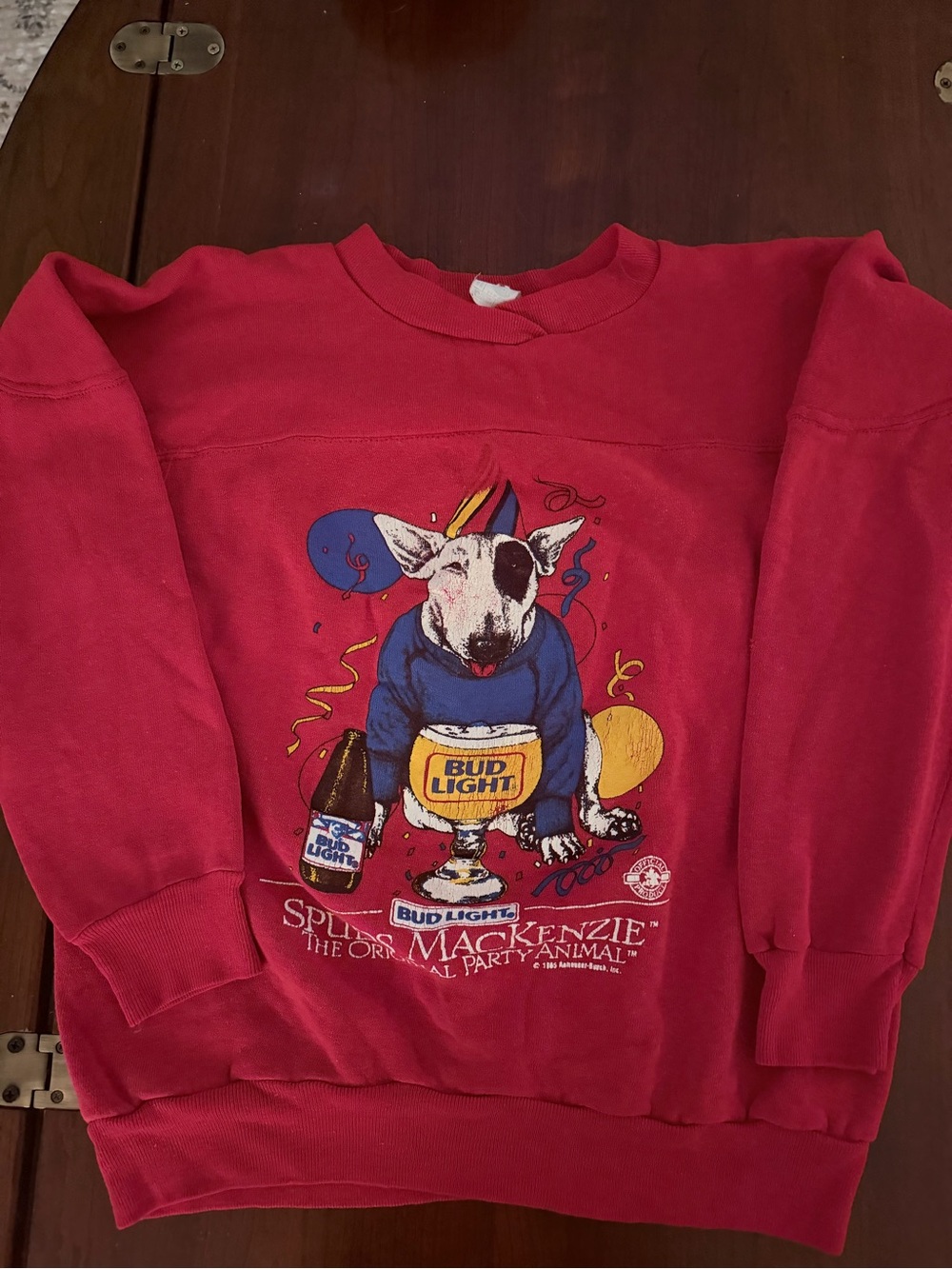 Vintage Spuds Mackenzie 1985 sweater